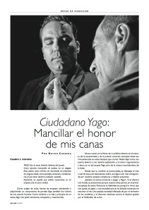 Artículo sobre la dirección del espectáculo CIUDADANO YAGO de Teatro La Republica aparecido en el Nº151 de la revista especializada ADE-TEATRO